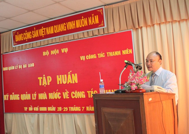 Lớp tập huấn kỹ năng quản lý nhà nước về công tác thanh niên